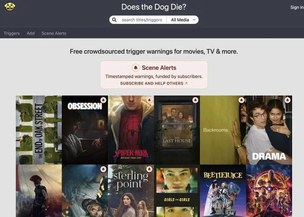Las webs para cinéfilos perrunos: ¿muere el perro o no?