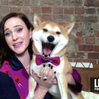 Los perros de Rachel Brosnahan se cuelan con mucho estilo …