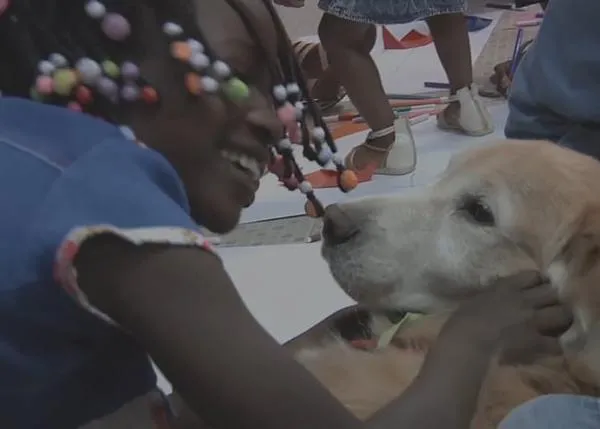 Menos intolerancia y más canes: el proyecto que ayuda a los refugiados de guerra con perros de terapia