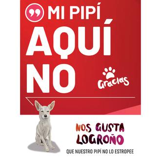 ‘Nos gusta Logroño. Que nuestro pipí no lo estropee’, campaña …