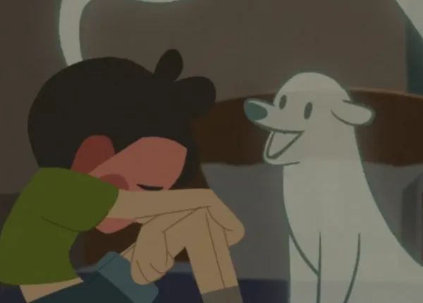 También los perros imaginarios ayudan a sus humanos: gran corto de animación
