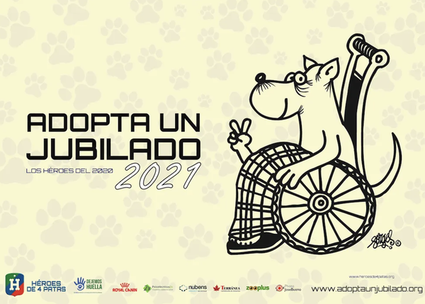 #AdoptaUnJubilado: llega el nuevo calendario solidario de Héroes de 4 Patas
