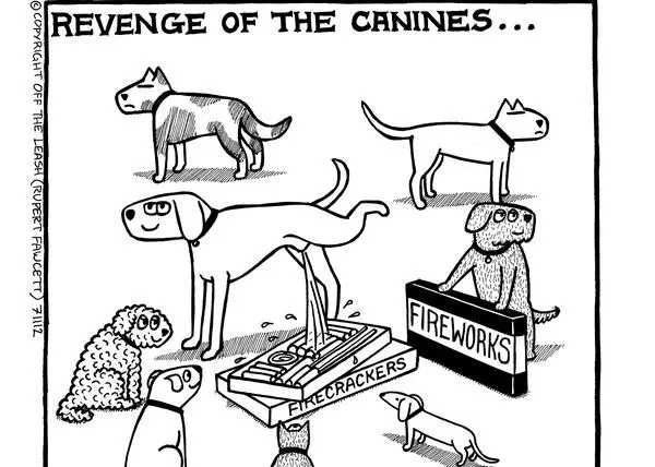 El sueño de los perros que odian la pirotecnia: un cómico corto animado sobre un problema nada gracioso
