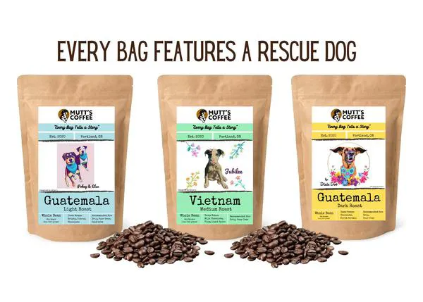 El café más perruno: los tostadores de café solidarios, inspirados por un mestizo y dedicados a fomentar las adopciones