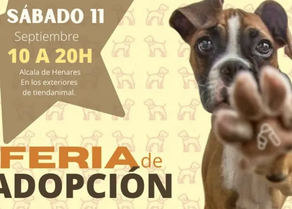 Feria de la Adopción en Alcalá de Henares de la mano de Tiendanimal y Amazdog