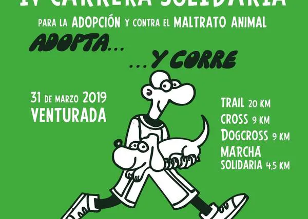 Adopta y corre: nueva edición de la carrera solidaria y contra el maltrato ¡planazo para toda la familia!