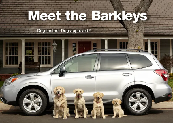 La familia Barkley protagoniza los nuevos y geniales anuncios perrunos de Subaru