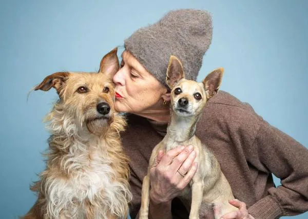 Buscan un buen hogar para los dos perros de Elise, una mujer que está enferma terminal
