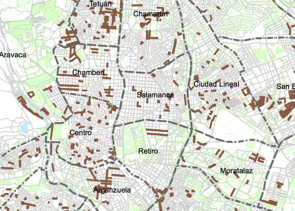 El Ayuntamiento de Madrid elabora un mapa de 