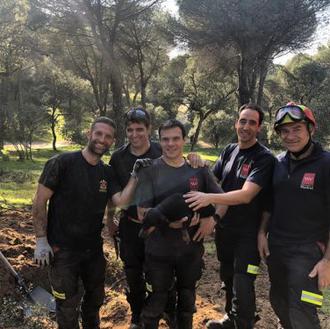 Tras varias horas de laborioso trabajo, Bomberos de Madrid rescatan …