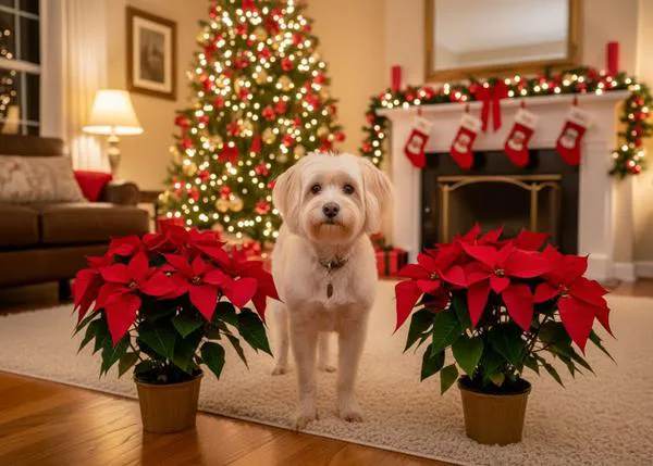 ¿Son peligrosas para los perros las Flores de Pascua? ¿Qué otras plantas navideñas es mejor evitar en casa?