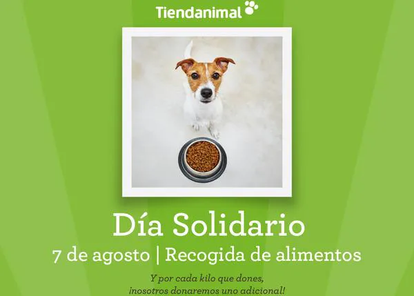 Sábado solidario en Tiendanimal: recogida de pienso para protectoras, #SinComederosVacios