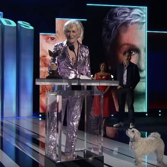 El momentazo perruno de Glenn Close y su can, Pip …
