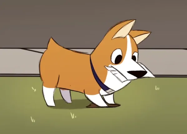 Un perro fiel y mañoso, un corto muy divertido sobre un niño y su amigo Corgi