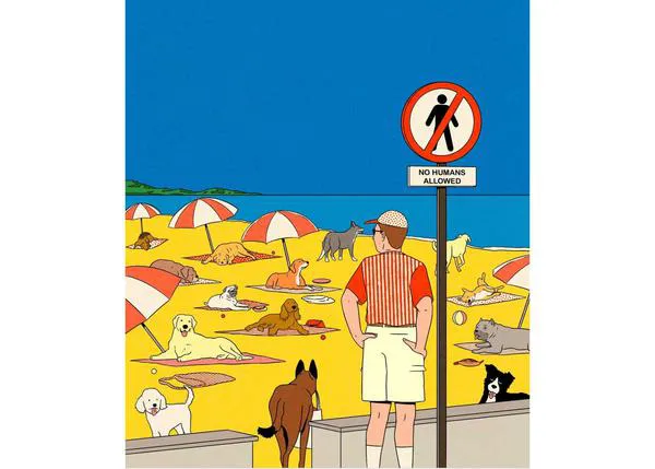 Los ingeniosos, surrealistas y memorables perros, gatos y otros animales del ilustrador Simon Bailly