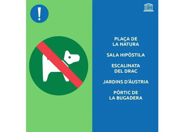 Ya es oficial: prohibido perros en las zonas más turísticas de Park Güell