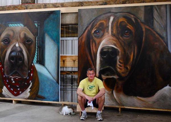 5.500 cuadros de perros sacrificados, 5.500 retratos para concienciar y salvar a otros canes