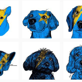 Fabulosos retratos solidarios de perros para ayudar a familias de …