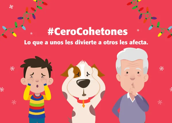 ¿Tienes un sonido que te molesta? Imagina escucharlo 3 veces más fuerte: esta Navidad, dile NO a la pirotecnia #NOSeasPetardo