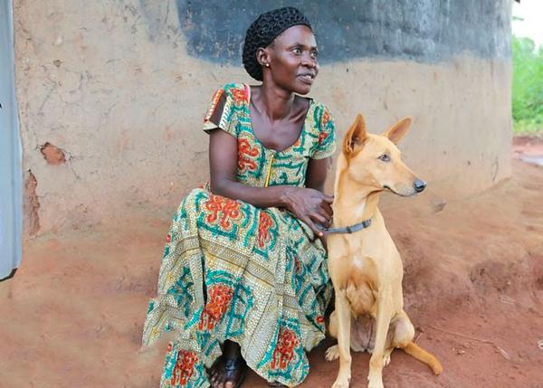 Perros de la calle convertidos en perros de terapia y compañeros que alivian los traumas de la guerra en Uganda