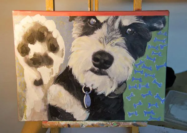 Los cuadros perrunos de Rosa Mackinlay