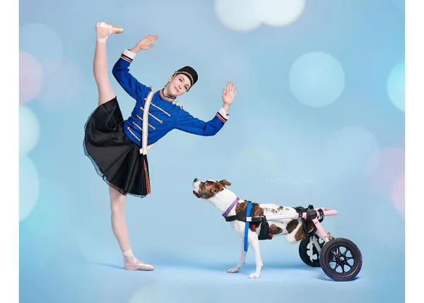 The Muttcracker 2021: bellos retratos de bailarines con perros en adopción