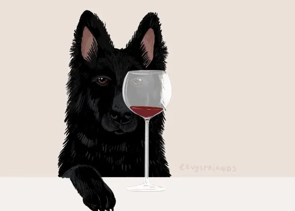 Amistades perri-humanas en la obra de Alissa Levy:  bellas ilustraciones con humor, verdad y garra