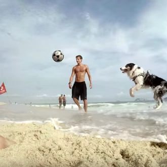 Scotch, el perro futbolista más cool de Ipanema ¡qué ganas …