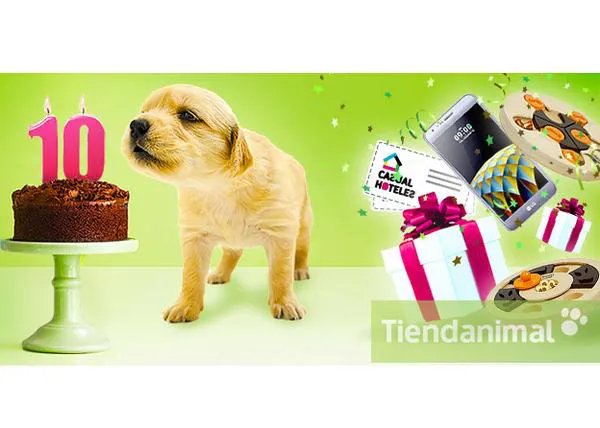 Regalos, sorteos, descuentos y productos extra chulos para celebrar el 10º cumple de Tiendanimal