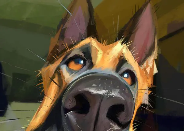 Los fabulosos retratos de Albeniz Rodriguez: el artista que crea los perros más vibrantes y divertidos de instagram