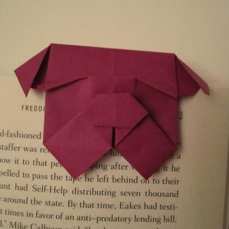 Cómo hacer un marcapáginas perruno: el Bulldog de origami