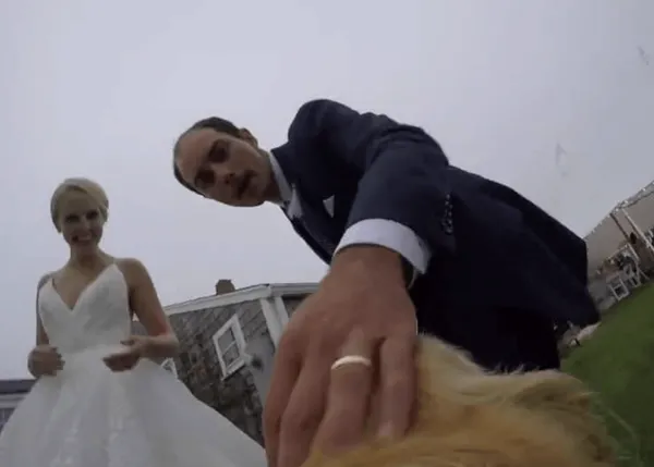 Una boda a vista de perro: mimos, paseos y muchas sonrisas