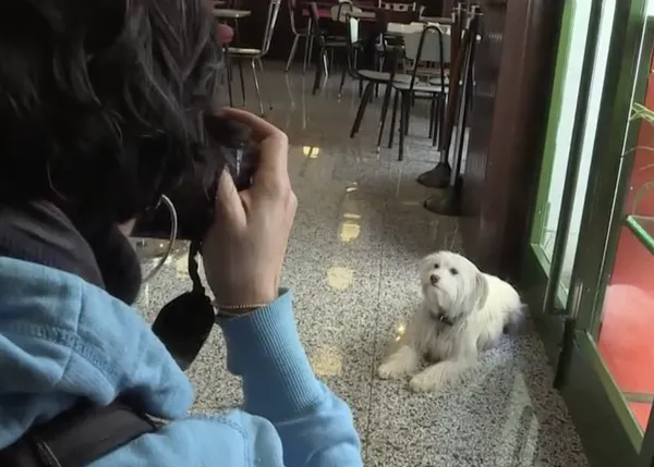SrPerro en TVE, Tía posa en La Esperanza fomentando el ocio con perro en 