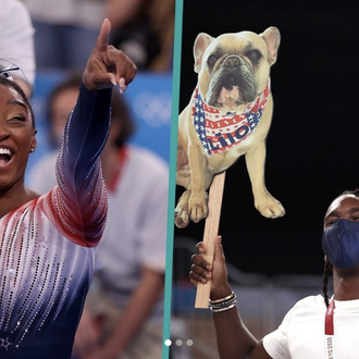 Los perros de Simone Biles hacen sonreír aún más a …