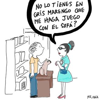 Las certeras ilustraciones perrunas de Mr. Hair: un perro no …