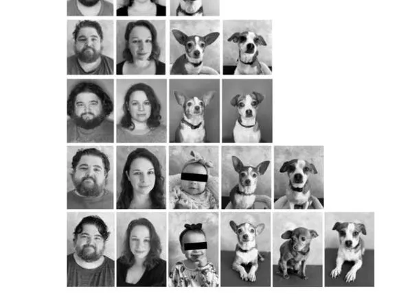 El fabuloso proyecto fotográfico perri-humano de Jorge García -Lost- y su familia