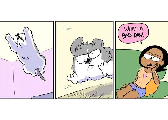Cuidado con lo que dices delante de tu perro, versión cómic