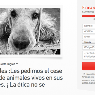 Crean una petición para que El Corte Inglés deje de …